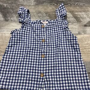 Cat & Jack Blue Checkered Kids Blouse
